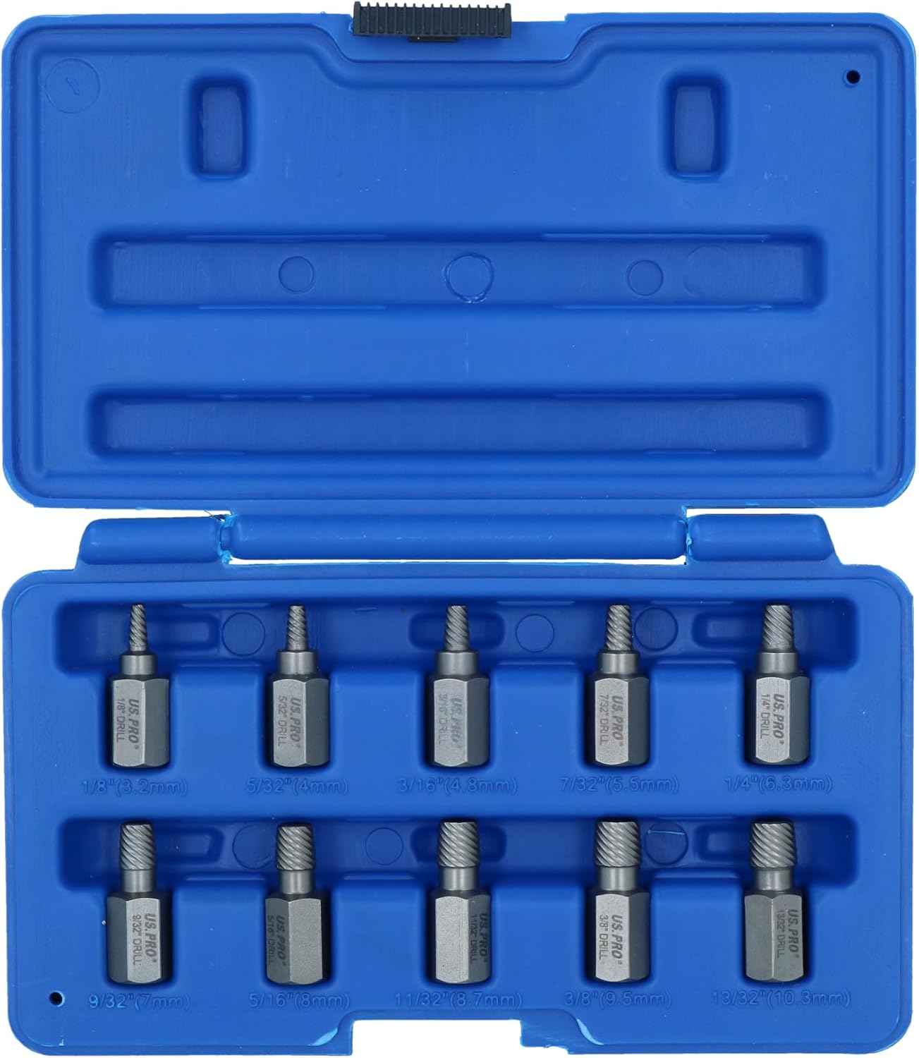 1/2" Screw Stud Extractor Remover Set Reverse Thread Easy Out 3-11mm 10pc AT077