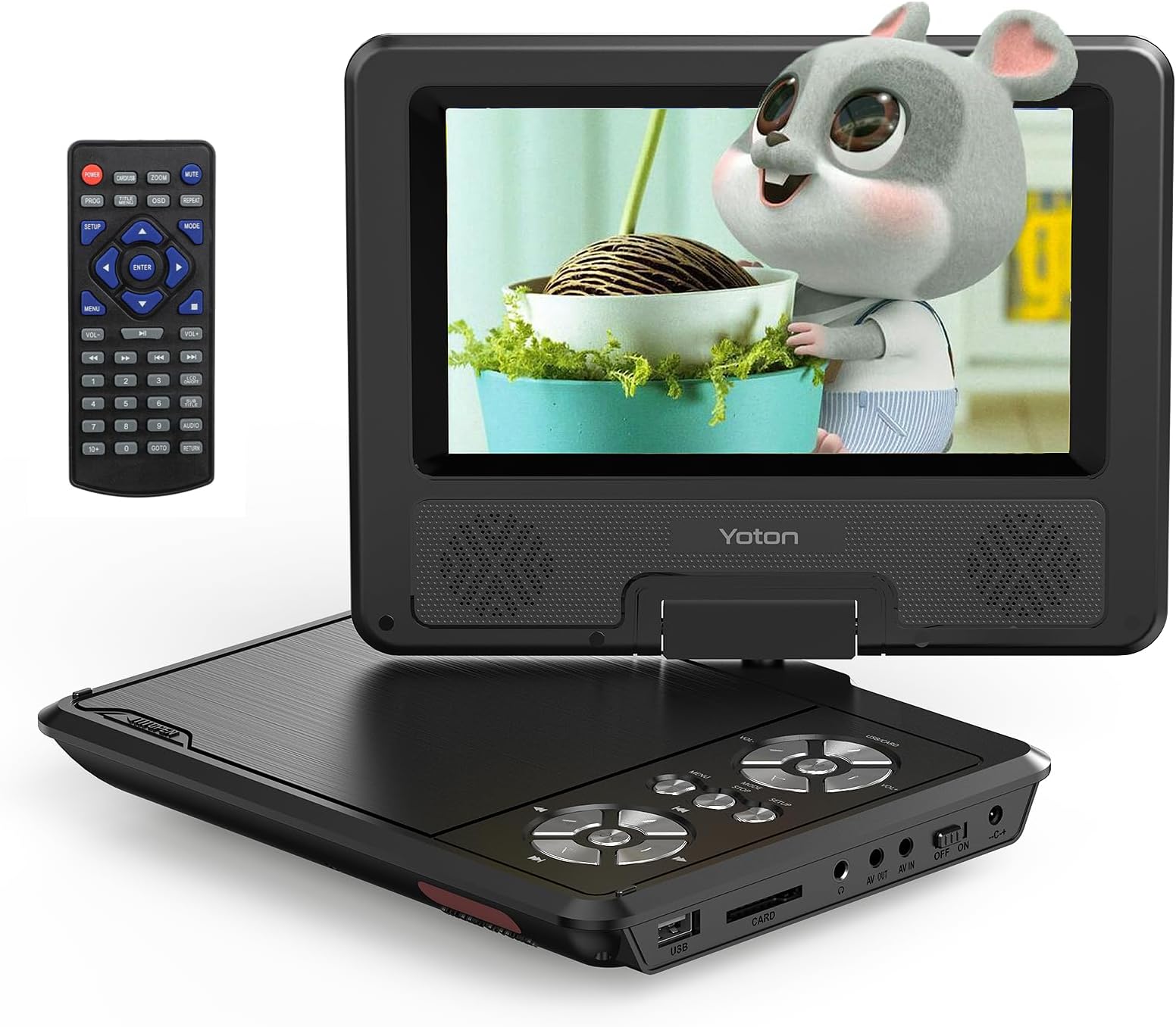 Leadstar Téléviseur Portable 10 Pouces Écran Atsc Tft Hd Led Freeview Lecteur Vidéo pour Voiture Caravane Camping Extérieur Ou Cuisine Supporte Carte Sd Usb