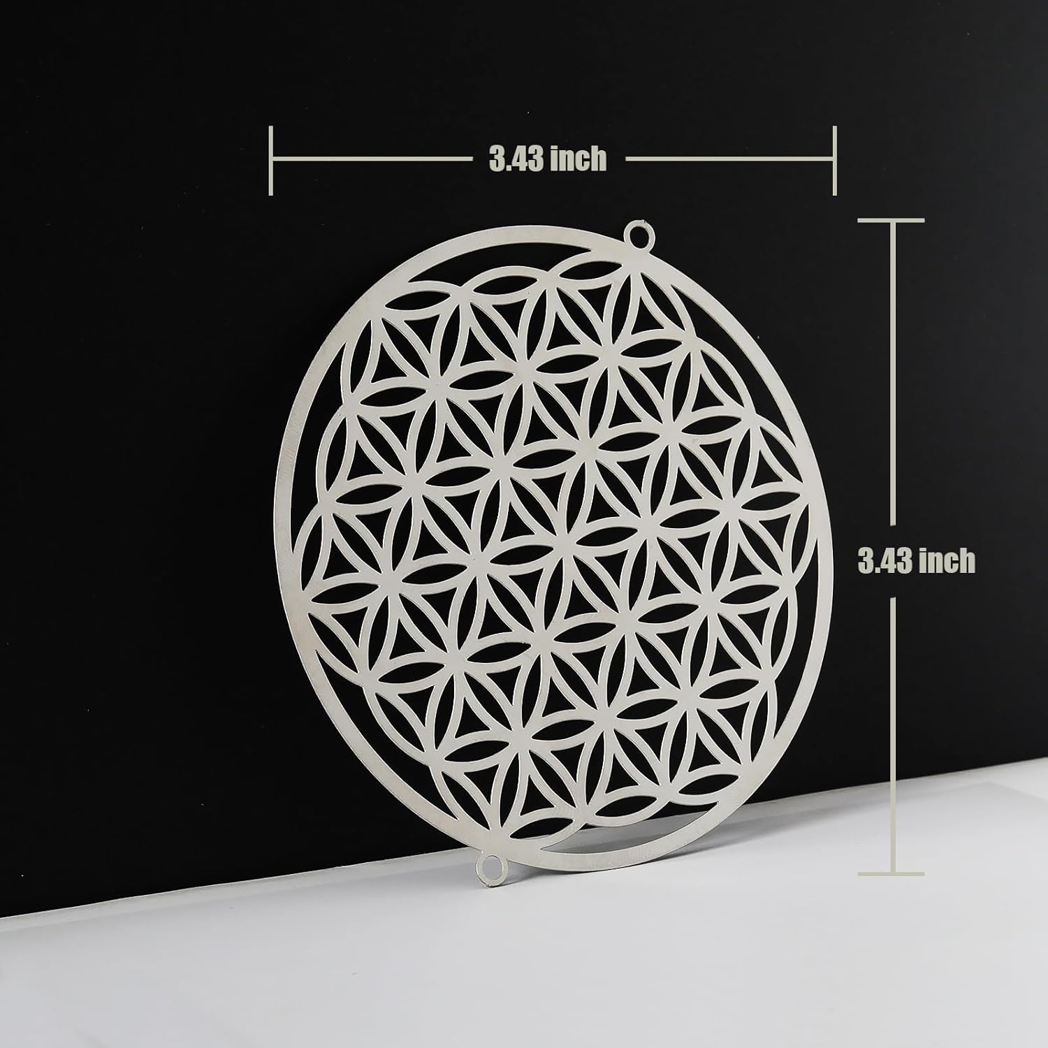 10pcs Suncatcher Parts Silver Circle Metal Sheet Window Pendant DIY Part Ornament Part Hand-Crafts Gifts - Image 3