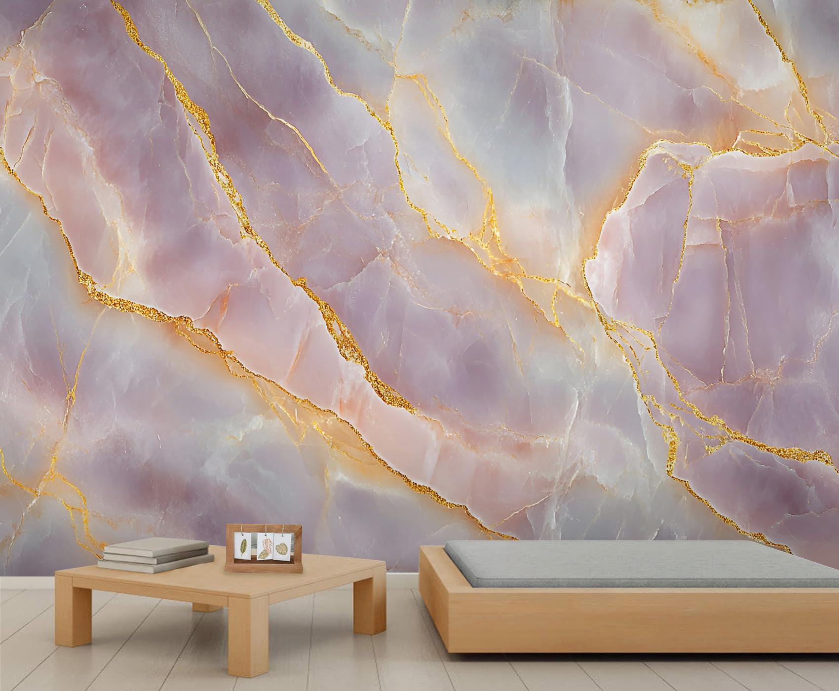 Papier peint marbre texture classique grand mur de salon