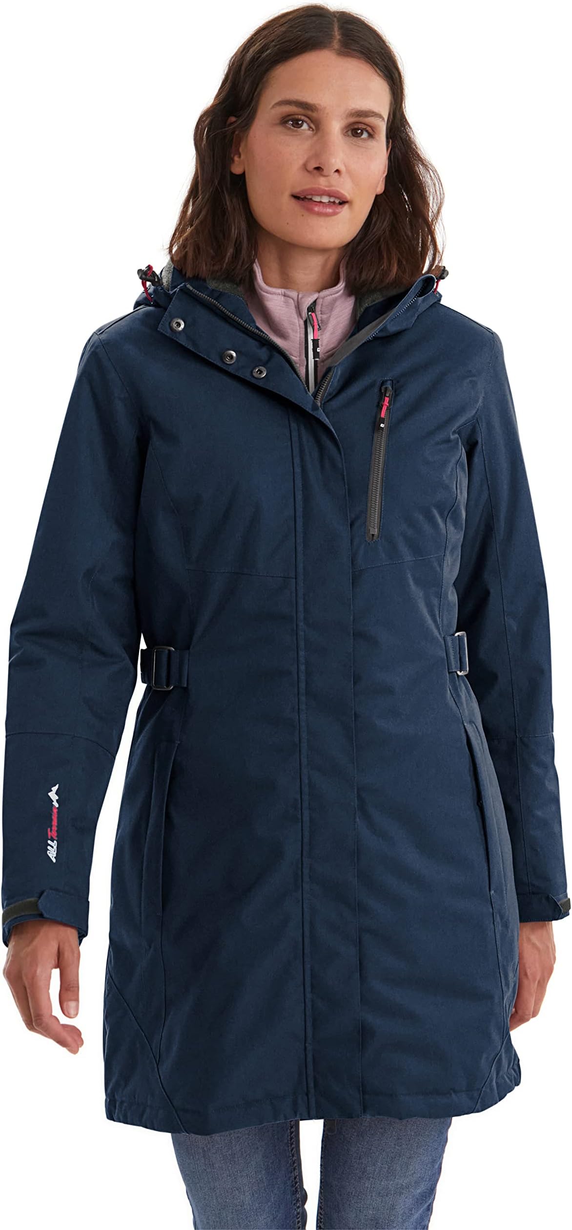 killtec Damen Alisi Funktionsparka/Outdoorparka/Winterparka mit abzippbarer Kapuze