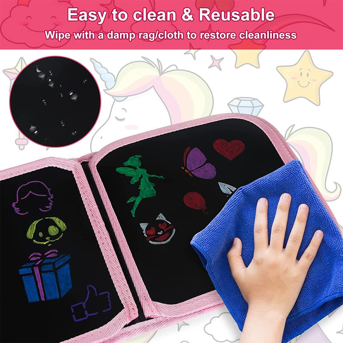 Erasable Doodle Book for Kids - Mess-Free Fun! -4