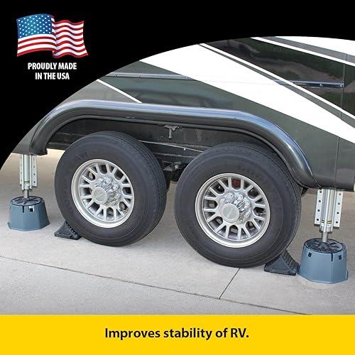 Miniatura 5 de Stromberg Carlson JBP-712.2 Base Pad Extreme - Almohadillas estabilizadoras de policarbonato ligeras para caravanas, remolques y cámperes, 7