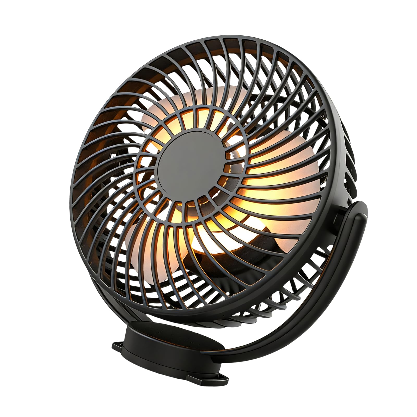Ventilateur de voiturette de golf ABS 10000mAh portable avec veilleuse LED
