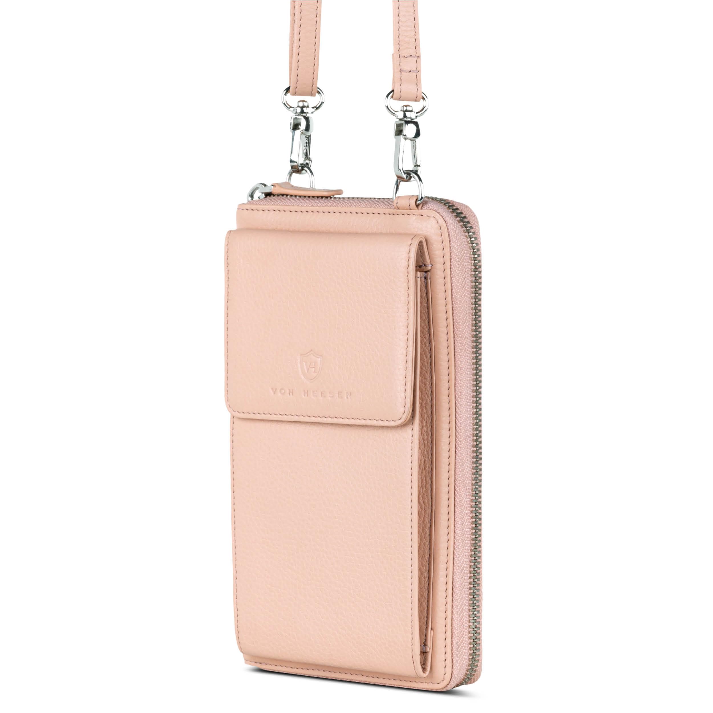 VON HEESEN Leder Geldbörse mit RFID-Schutz - Portemonnaie für Damen & Herren aus echtem Leder - Wallet mit Münzfach - Geldbeutel für Frauen und Männer