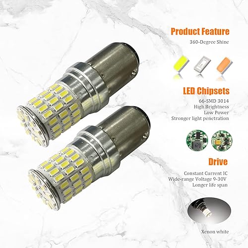 Miniatura 10 de Bombillas LED superbrillantes de baja potencia T15 912 W16W 921 con proyector de repuesto para luces de posición laterales de carga de respaldo,