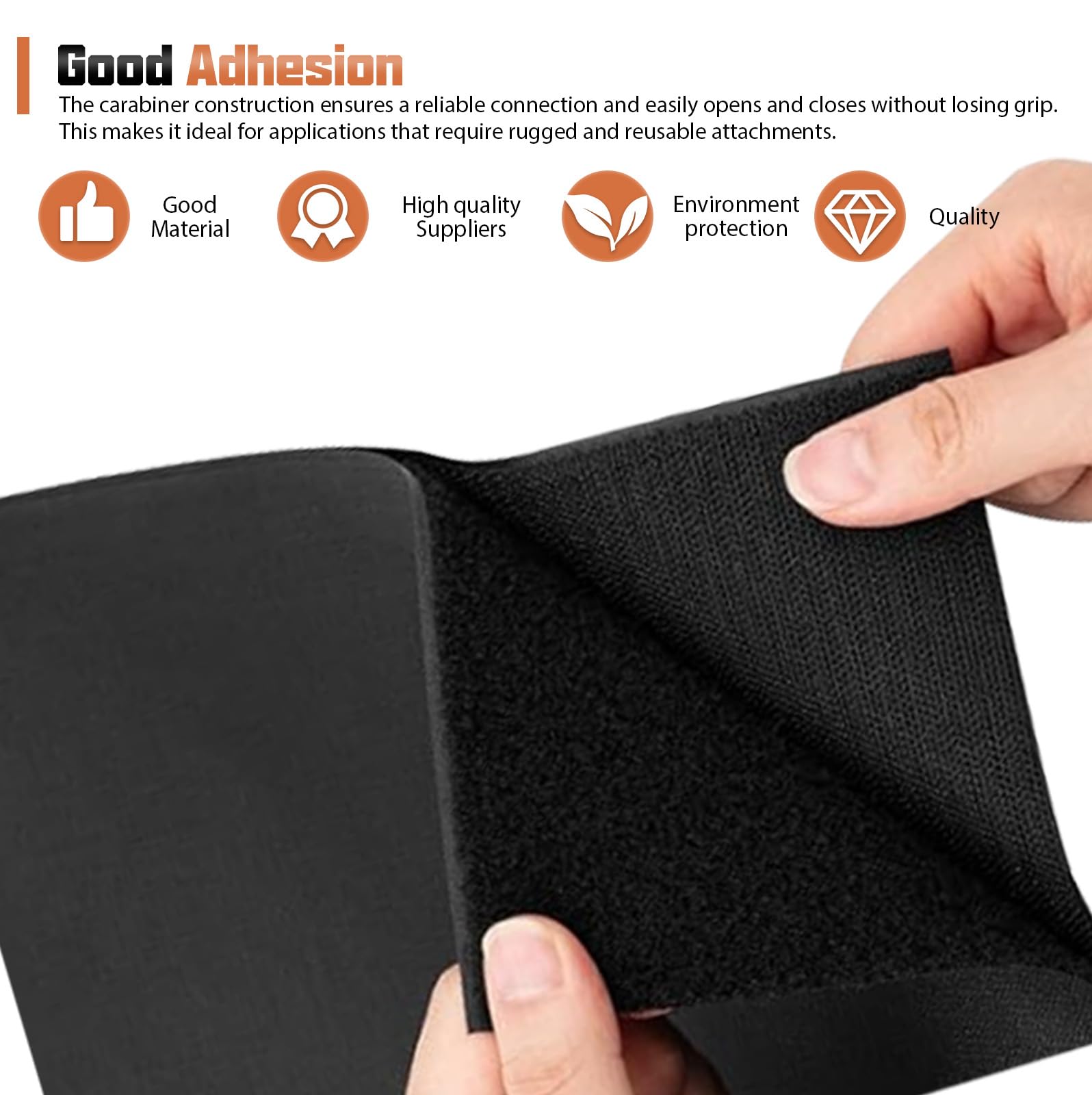 Cinta De Velcro Para Coser - 6 Unidades Negras De 20x30 Cm, Ideal Para Ropa, Zapatos Y Manualidades