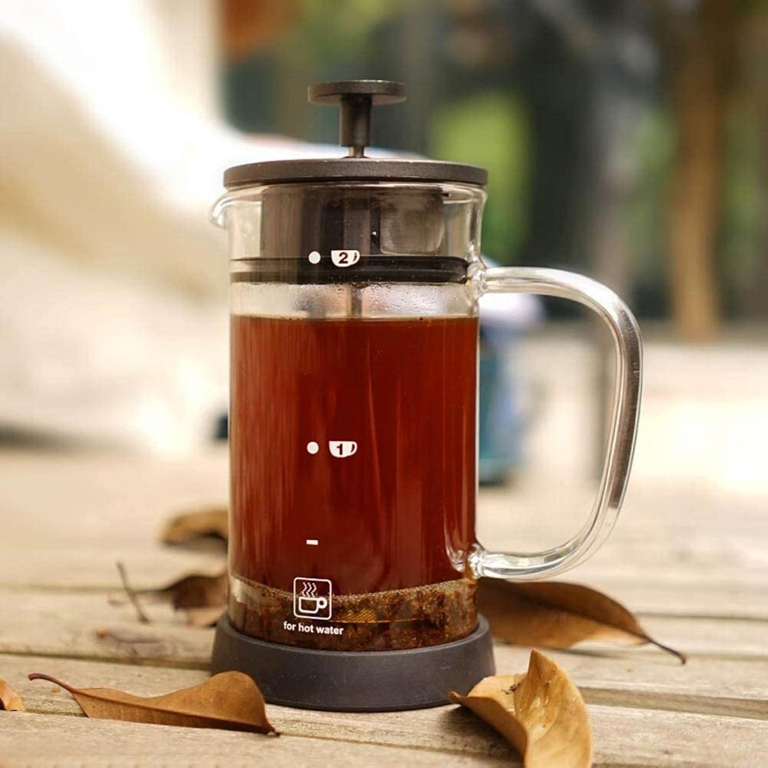 Amazon｜フレンチ プレス ポット フレンチ プレス ポット 二層ストレーナー フレンチ ハンド フィルター プレス ポット ティー