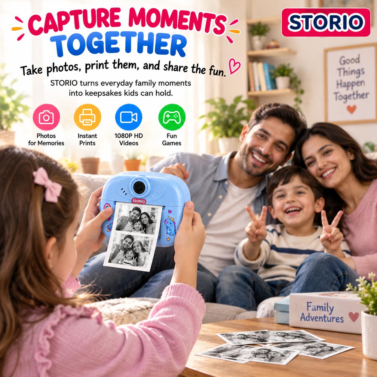 Storio Camera with Print - Instant Kids Camera -3