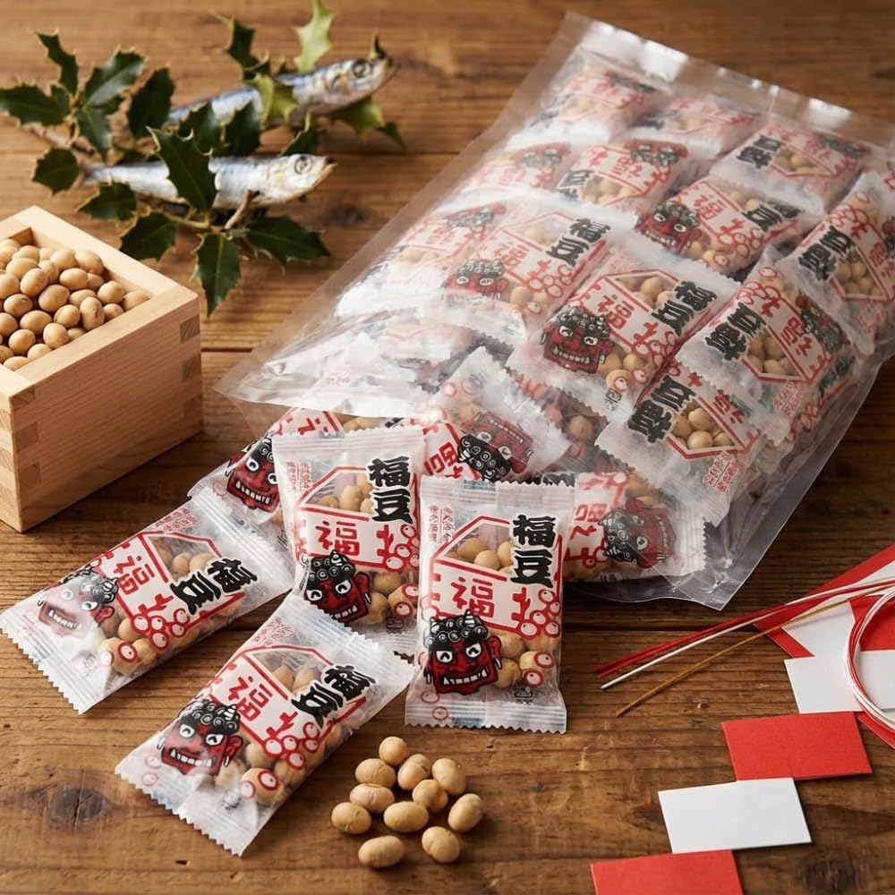 Amazon | リアライズプラニング 福豆ピロ 300g 個包装 節分 節分豆 鬼