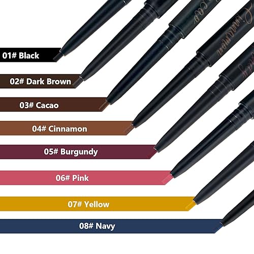 Miniatura 4 de Witch's Pouch Lápiz delineador de ojos de gel impermeable, a prueba de manchas, lápices delineadores de ojos de larga duración, lápiz delineador de