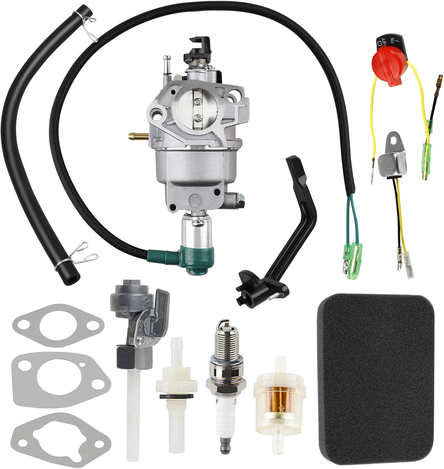 69671 Carburetor for Predator 420cc Generator 9000 8750 7000 6500 5500 Watt 13HP 14HP 15HP 16HP Gasoline Portable Generator Carburetor with Air Filter
