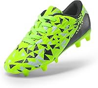 DREAMPAIRS Boys Girls Youth Soccer Cleats Firm Ground FG Outdoor Training Football Shoes Little Big Kids