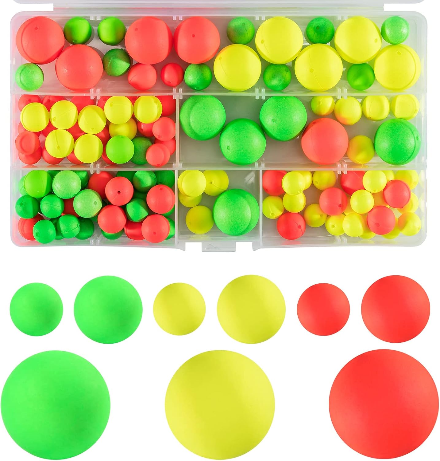 Dr.Fish 120/150 Pieces Fishing Rig Floats Kit Pompano Rig Surf Fishing Floats Walleye Crawler Harness Lure Making Supplies Bullet Shape Oval Foam Bobbers Strike Indicator