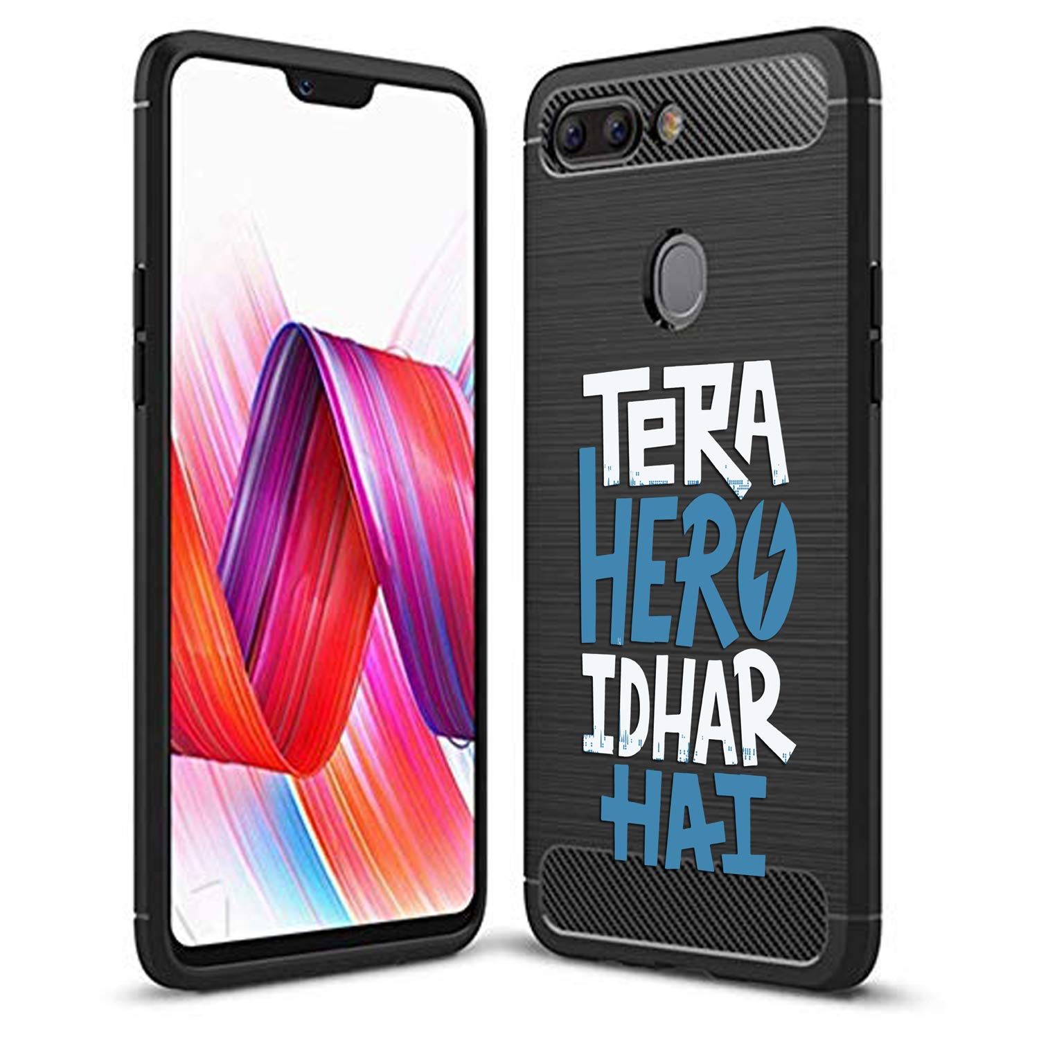 Fashionury TERA Hero IDHAR HAI Designer Printed Rugged Armor Back Cover Case for Oppo A5 / Oppo A5s / Realme 2 (Rubber)
