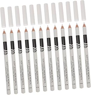 Baluue 12 bolígrafos delineadores de ojos bla...