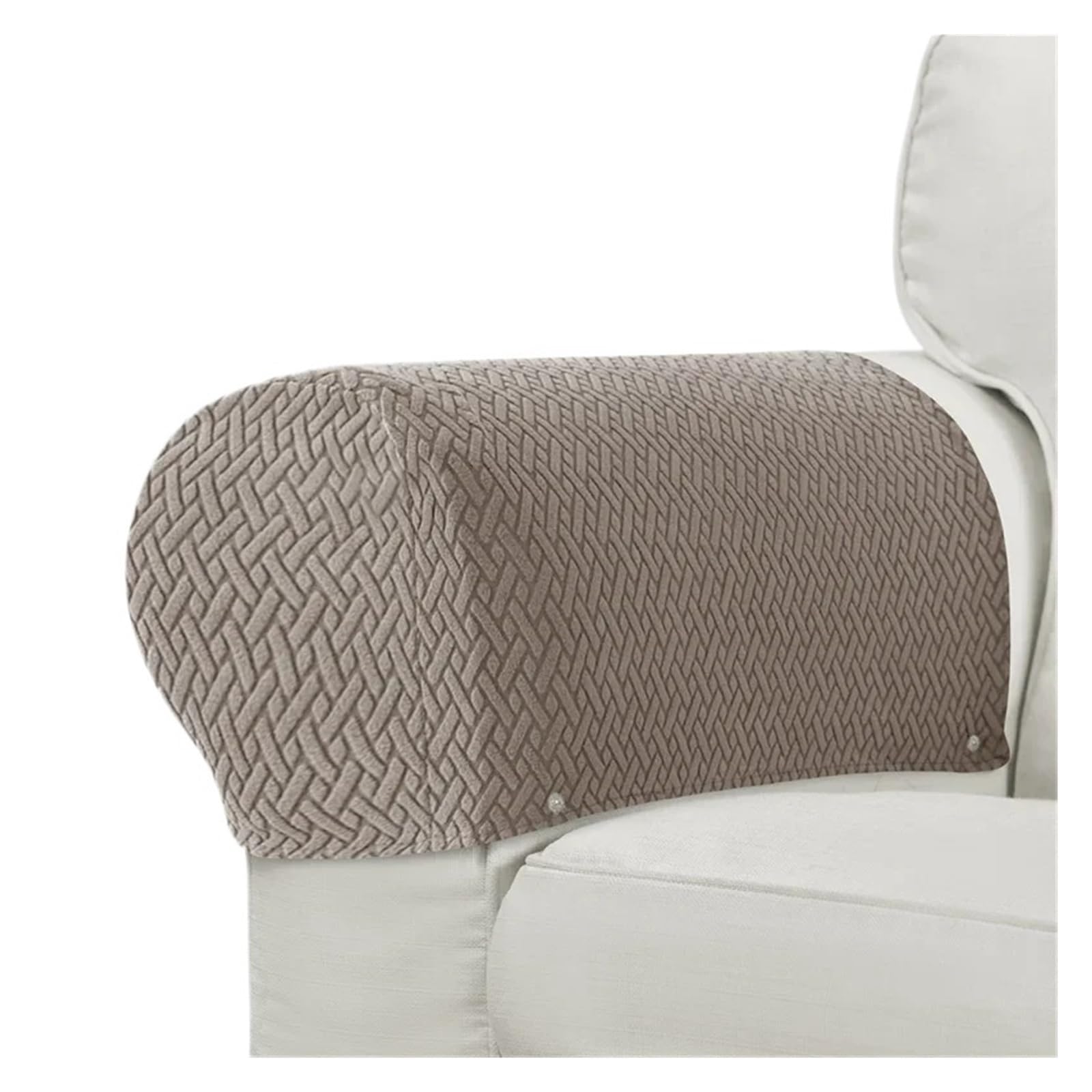 SFOIKVG Arm Covers 2pcs/set Jacquard Sofa Armrest Cover Anti-dirty Couch Chair Arm Protector Stretch Dustproof Towel Armchair Home Decor for Sofa Chair(A2 armrest cover)