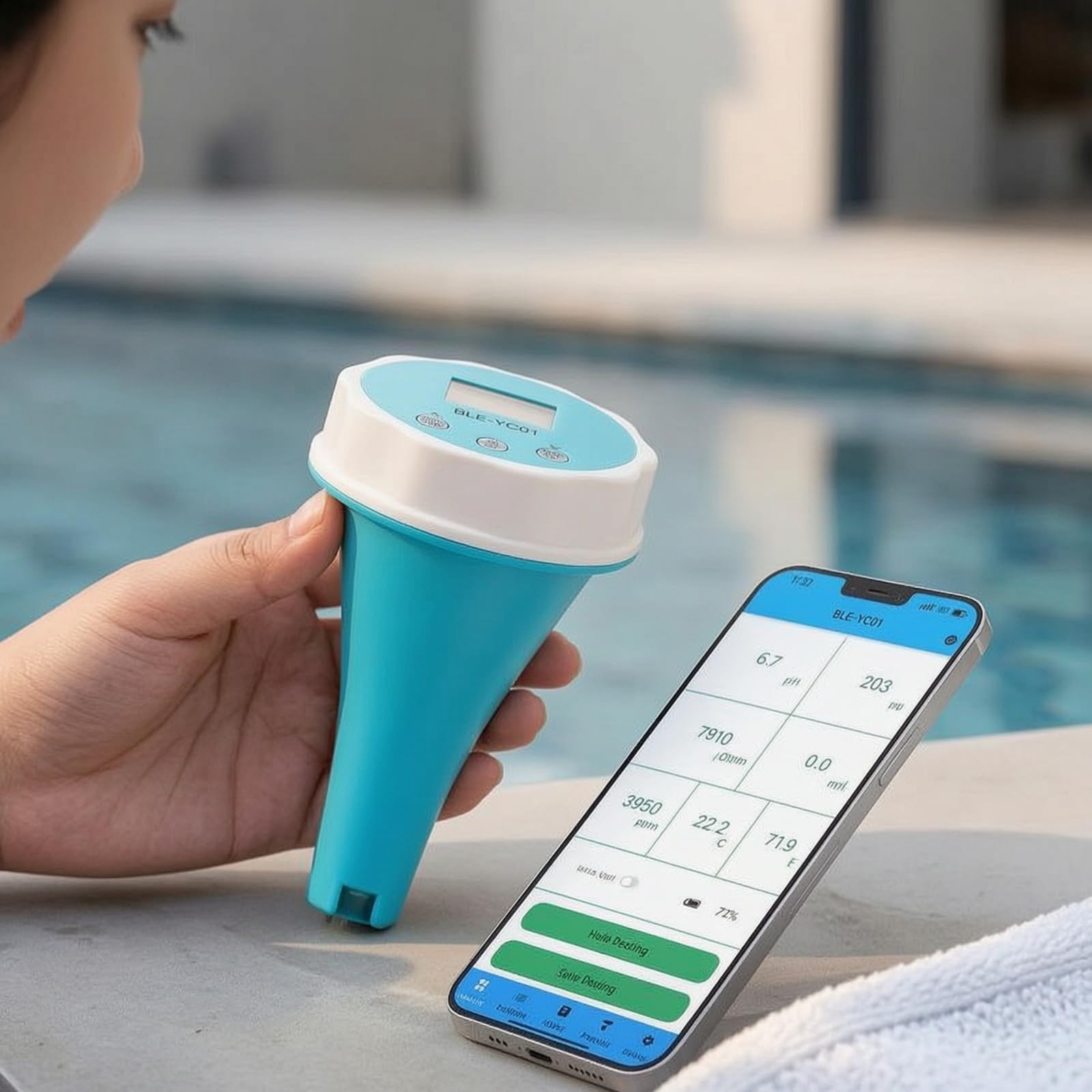 MagiDeal Industrial Tester de Agua Ph ORP TDS Temperatura Pantalla Clara Uso Fácil Diseño Ergonómico Adecuado para Piscinas Spas Acuarios Laboratorios Mantenimiento Doméstico