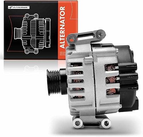 Miniatura 9 de A-Premium Alternador compatible con Mercedes-Benz S400 2010 2011 2012 2013, 12V 180A polea de 6 ranuras en el sentido de las agujas del reloj,