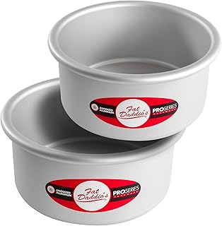 Anodized Aluminum Round Cake Pans, 2 Piece Set, 6 x 3 Inch