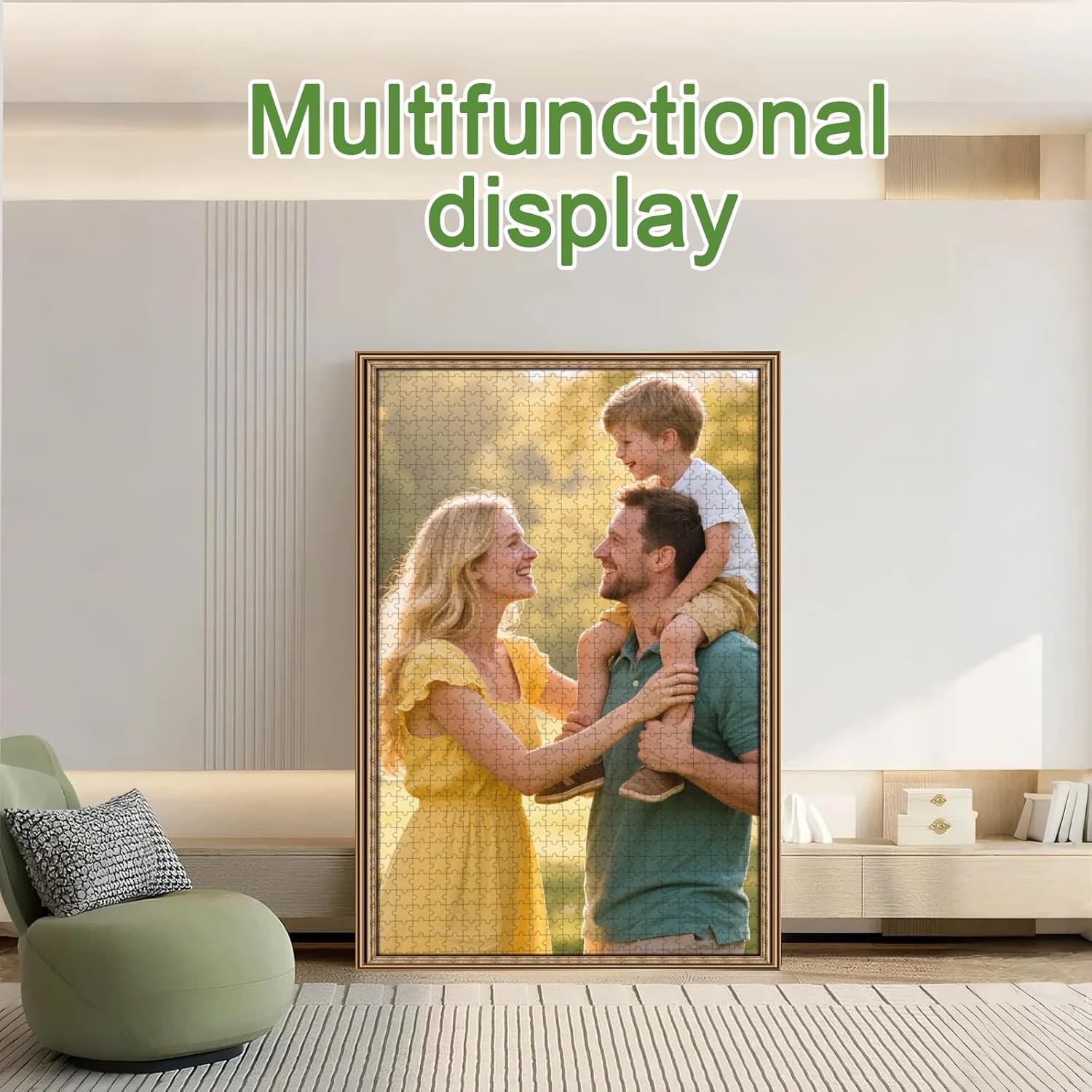 Custom Puzzle 1000 Pieces, Personalized Picture Jigsaw Puzzle from Your Own Photos, Customized Puzzle Gift for Pet, Family, Birthday, Wedding, Mother's Day (1000-Vertical)