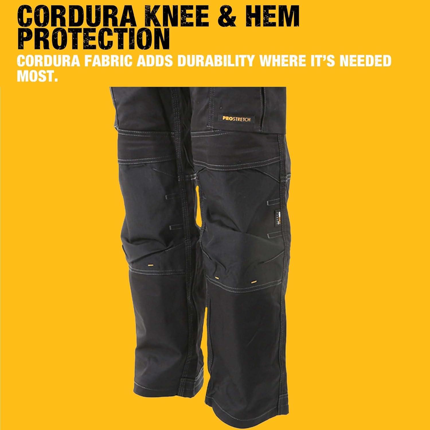 DEWALT Protradesman Men's Loose Fit, Holster Pocket, Cottonpoly Stretch Work Pants - Image 3