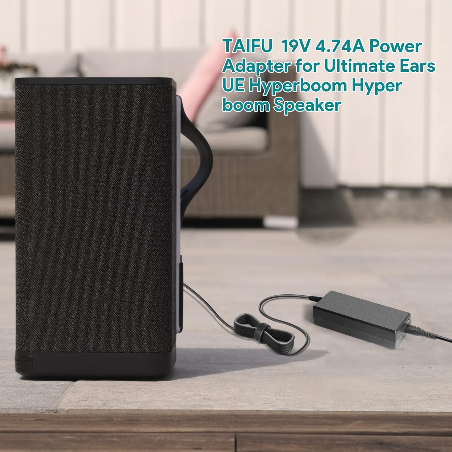 for Hyperboom Charger, TAIFU 19V AC Adapter for Ultimate Ears Hyperboom Portable Bluetooth Speaker S00175 884-001085 984-001591 984-001689 DSA-90PFE-19 2 190474 534-000854 Power Supply Cord