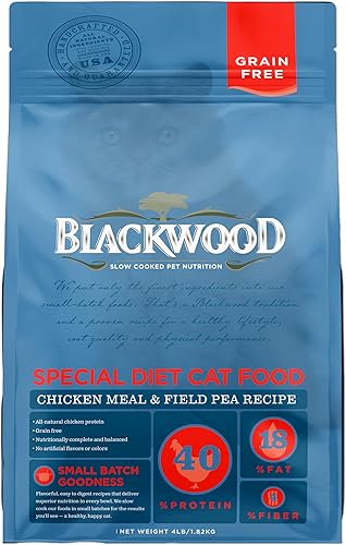 Miniatura 8 de Blackwood Dieta especial para gatos, sin granos, harina de pato, harina de salmón y guisante de campo 13.2lbs, 1 unidad