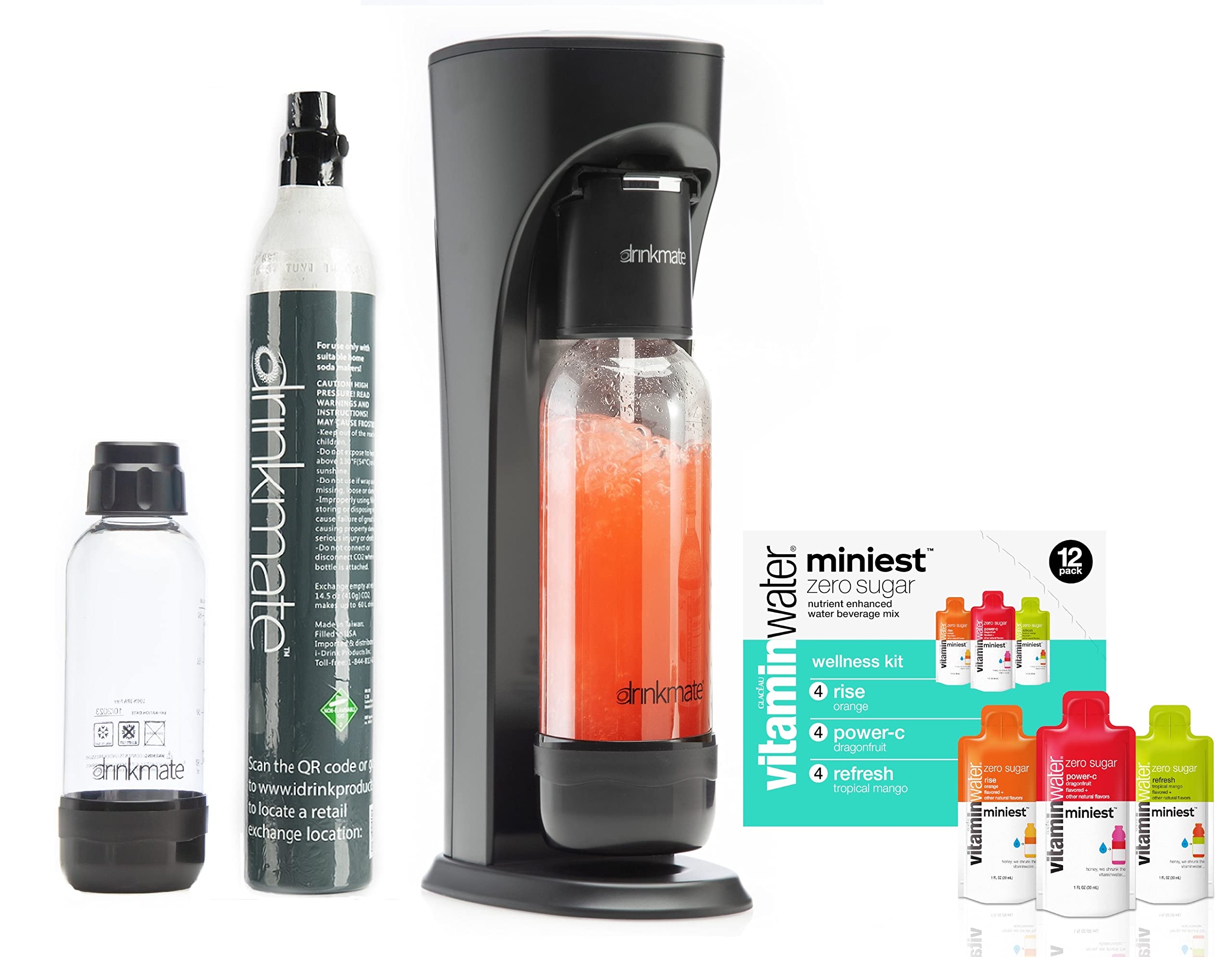 Buy Drinkmate OmniFizz Sparkling Water and Soda Maker, Matte Black