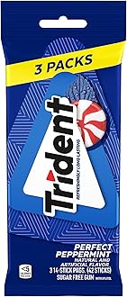 Sugar-Free Chewing Gum, Perfect Peppermint Flavor, 14 Count(Pack of 3)