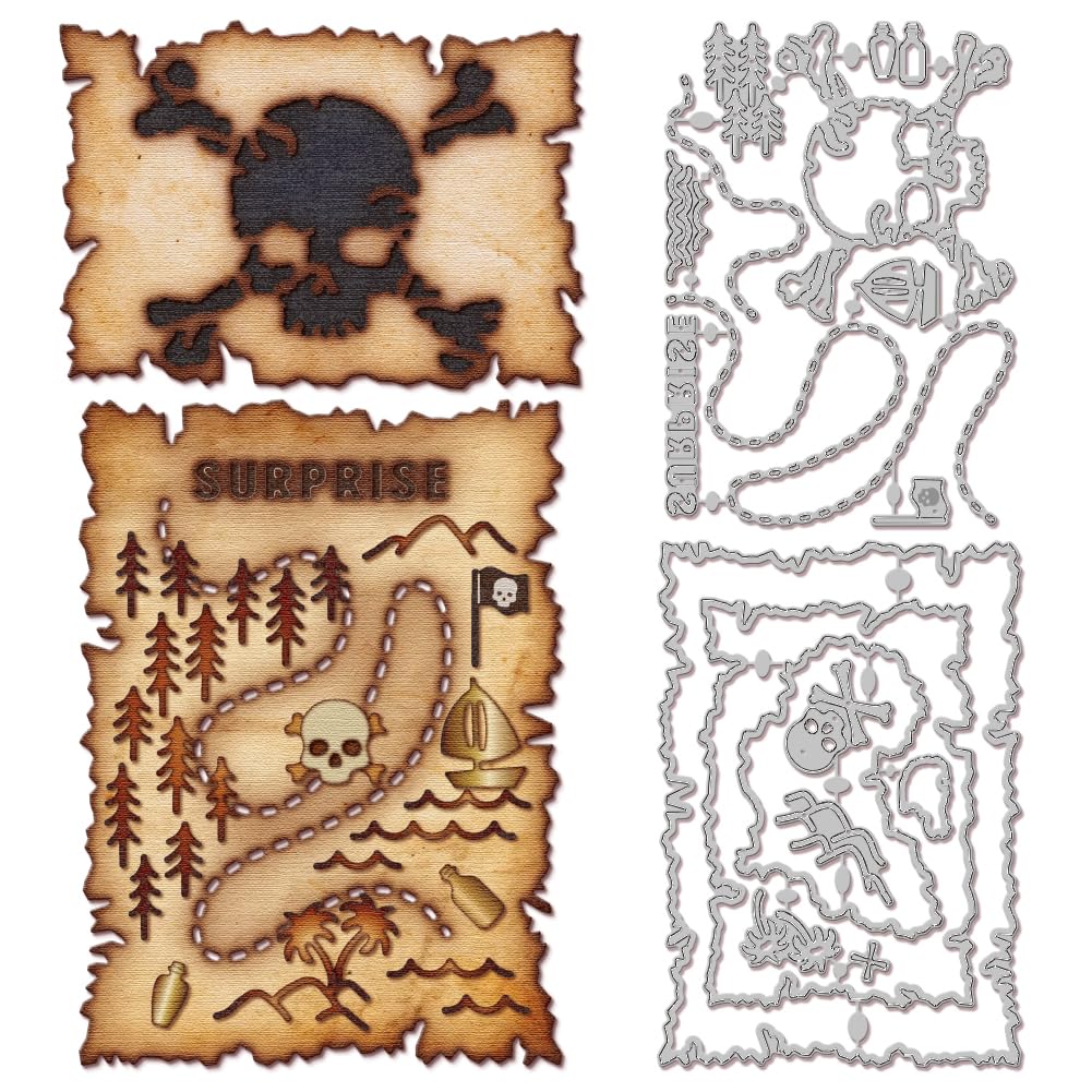 Matrice de découpe scrapbooking GLOBLELAND pour invitations anniversaire