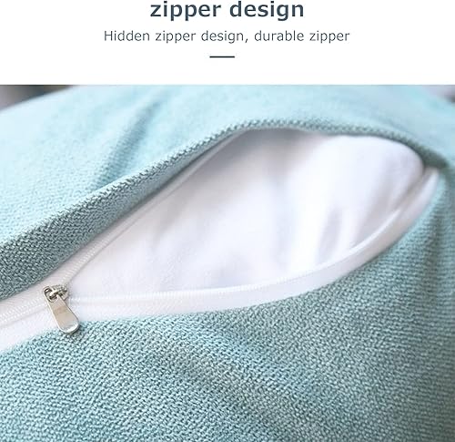 Miniatura 3 de Almohada de cabecera con protección de cintura, almohada de lectura, almohada triangular de cuña, cojín de espalda larga con funda extraíble (verde,