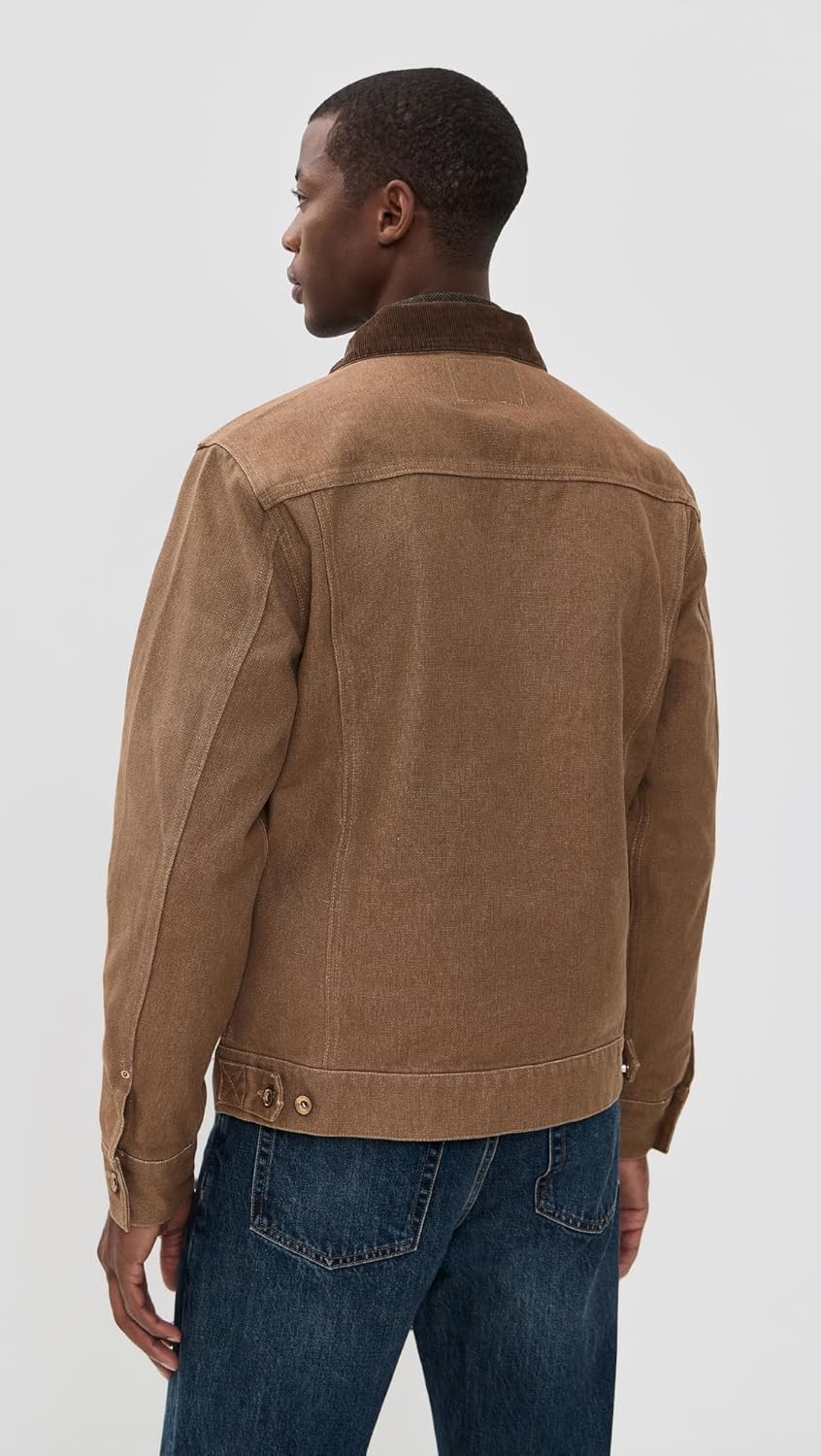 The Ryder Jacket in Tobacco Chipped Canvas - Image 4