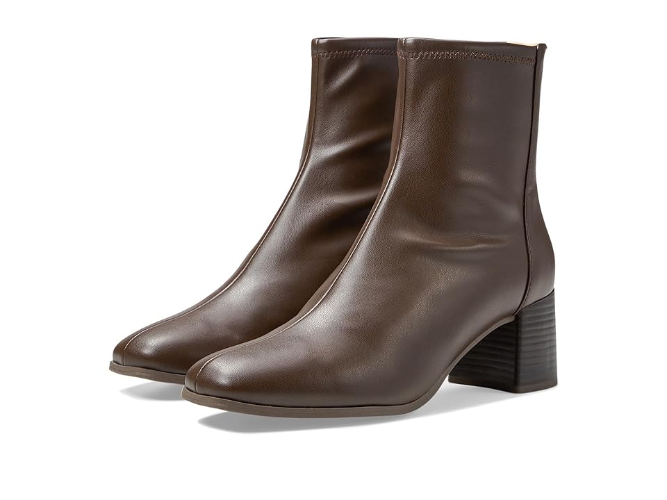 Rockport Violetta Stretch Boot (Coffee Bean Synthetic) Women's Boots INTERNATIONAL SHIPPING