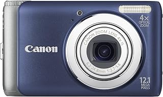 Canon PowerShot A3100IS 12.1 MP Digital Camera with 4X Optical Image Stabilized Zoom and 2.7-Inch LCD (Blue) (Renewed)