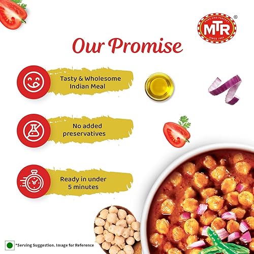 Miniatura 3 de MTR Mezcla de platos listos para comer, paquete surtido de 4 (Chana Masala, Dal Makhani, Palak Paneer, Veg Pulao) (paquete de maharaja)