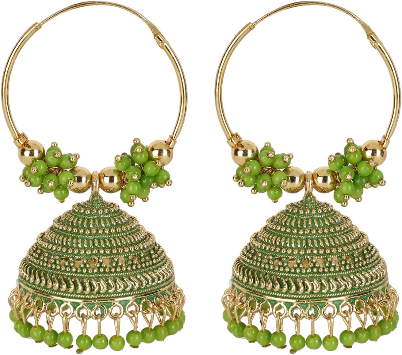 Latest Stylish Traditional Hoop Jhumki Earrings for Women & Girls