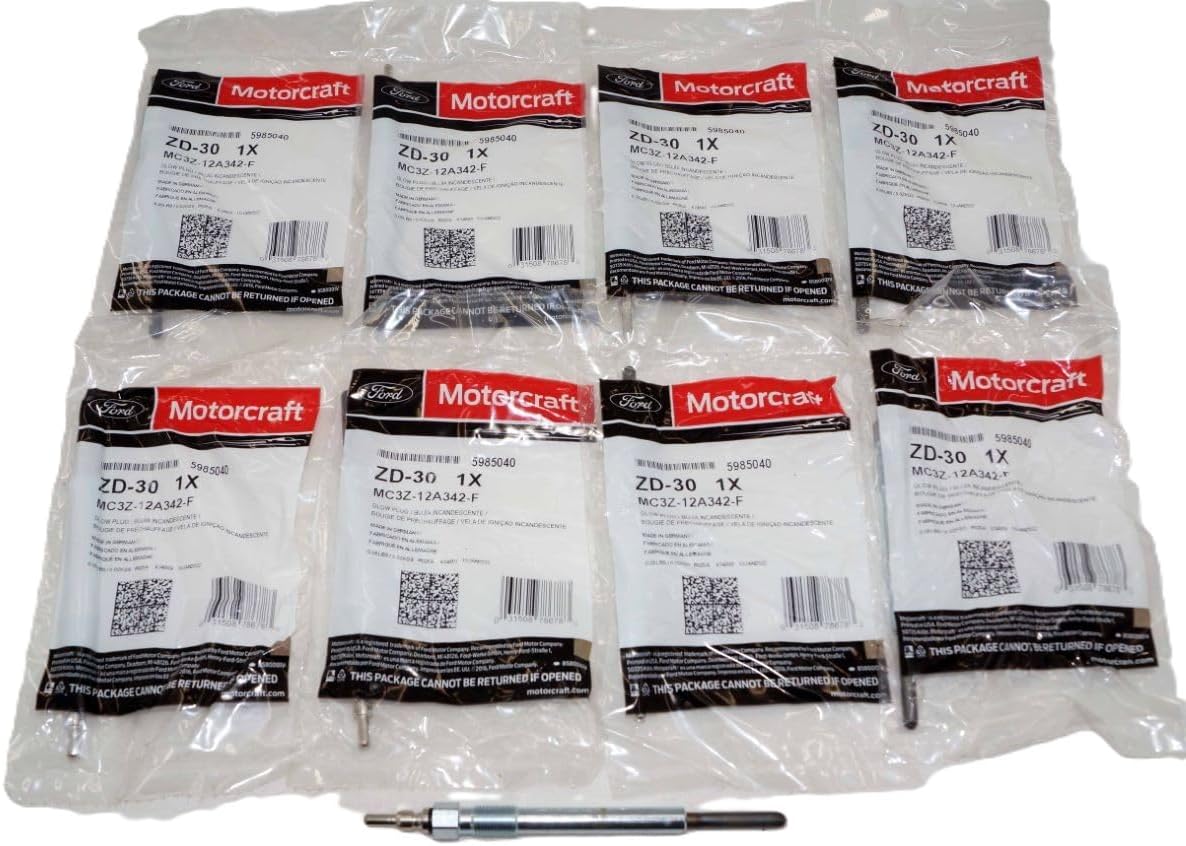 8 PC Motorcraft ZD-11 F4TZ-12A342-BA Glow Plugs 1995-2003 Ford 7.3 Liter