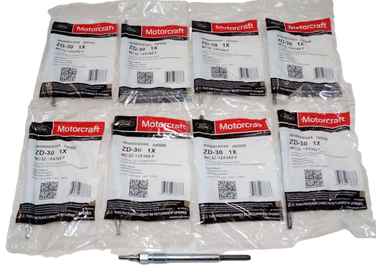 8 PC Motorcraft ZD-11 F4TZ-12A342-BA Glow Plugs 1995-2003 Ford 7.3 Liter