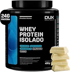 Whey Protein Isolado Chocolate Branco Pote 450g – Recuperação Muscular – DUX HUMAN HEALTH