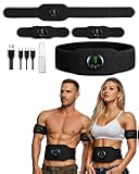 storeet Next Gen Ultra Muscle Fitness AB Belt, Adjustable Toning Belt, 12 Modes & 19 Intensity Levels, Core Muscle Firming & Strengthening Workout Equipment for Abs, Arms, Legs Black