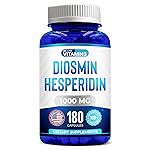We Like Vitamins Diosmin Hesperidin 1000mg - 180 Capsules - 90 Day Supply - Diosmin and Hesperidin Supplement - Helps to Support Healthy Circulation, Veins, Capillaries, and Lymphatic Drainage