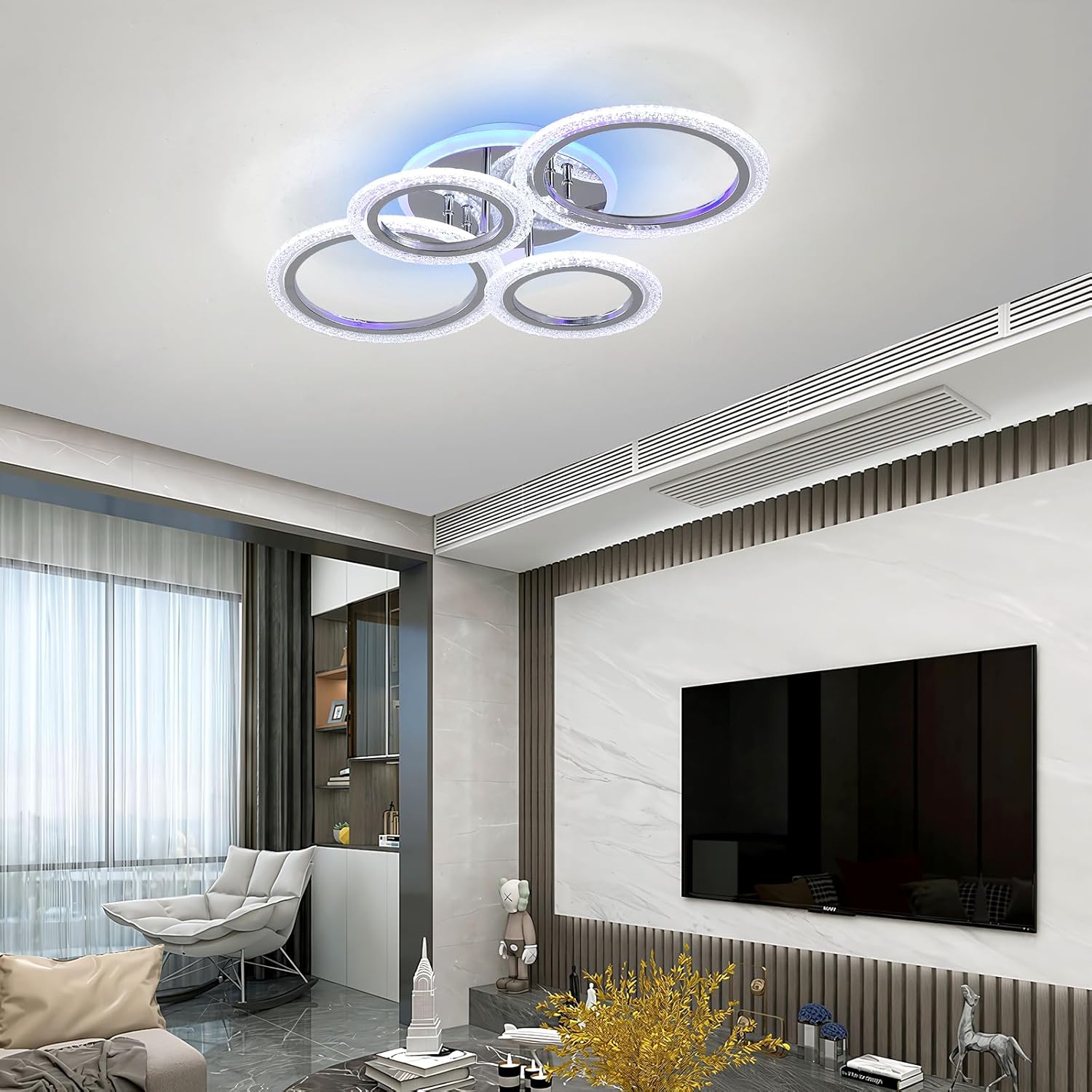 STCH Ceiling Lights, Chandelier Ceiling Light 56W, Bedroom Lights