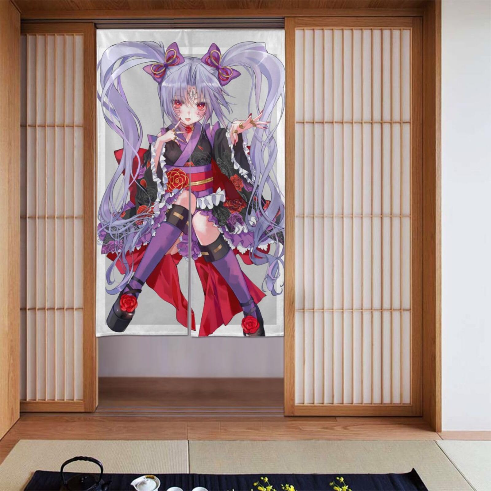Amazon｜遮光 のれん カーテン シャワーカーテン 人気 アニメ 部屋 