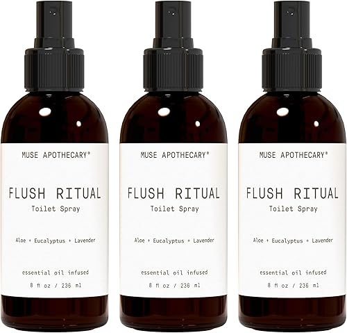 Miniatura 17 de Muse Apothecary Flush Ritual - Aerosol para inodoro aromático y refrescante, usar antes de ir, 4 onzas, infundido con aceites esenciales naturales
