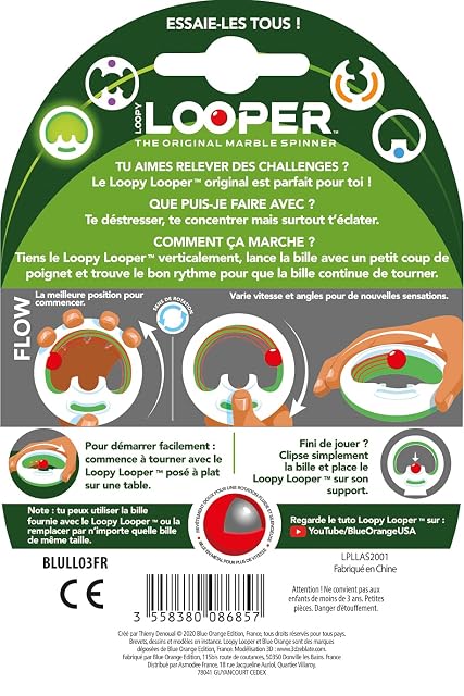 Foto 3 de 8 de Asmodee- Loopy Looper Flow BLULL03FR - Juego de dirección antiestrés