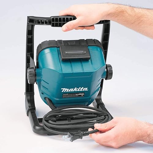 Vista 6 de Reflector Makita DML805 de 18 V LXT, alámbrico/inalámbrico, con batería de iones de litio