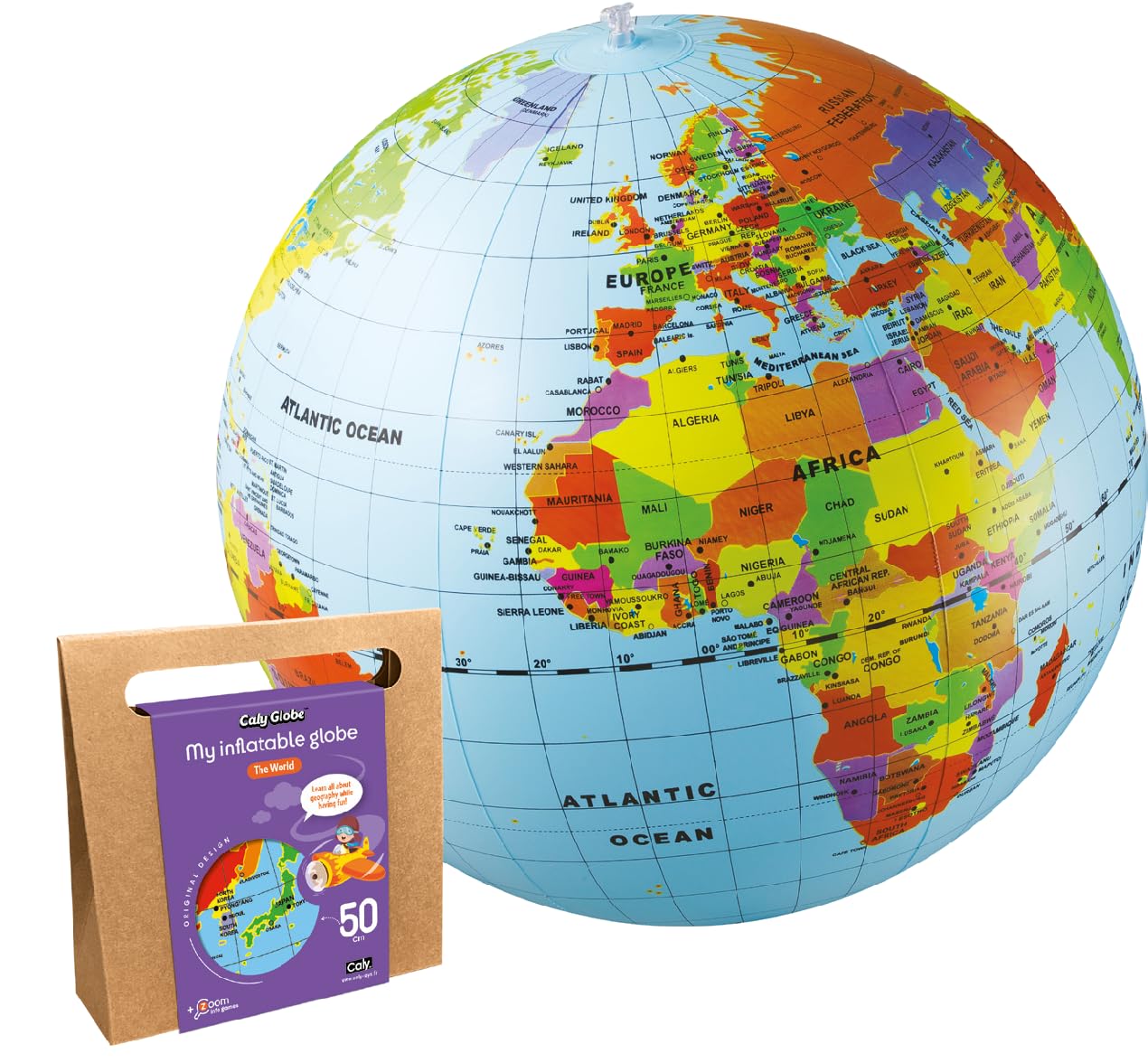 Caly Globe – My Inflatable Globe "The World" - English - ref 019KB