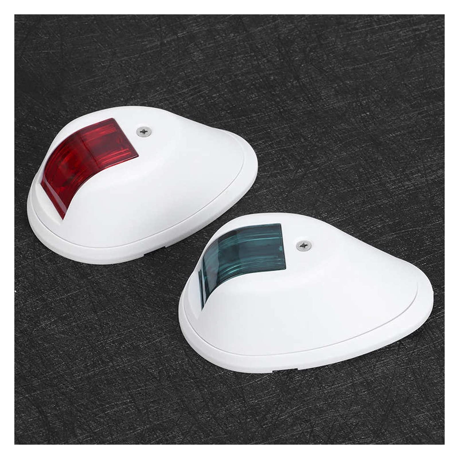 Navigazione delle luci della barca GUIDATO Segnale 1. 2 V 3W. Avvertimento di navigazione impermeabile Verde verde Porto rosso for alloggiamento yacht marino Per la navigazione e la pesca