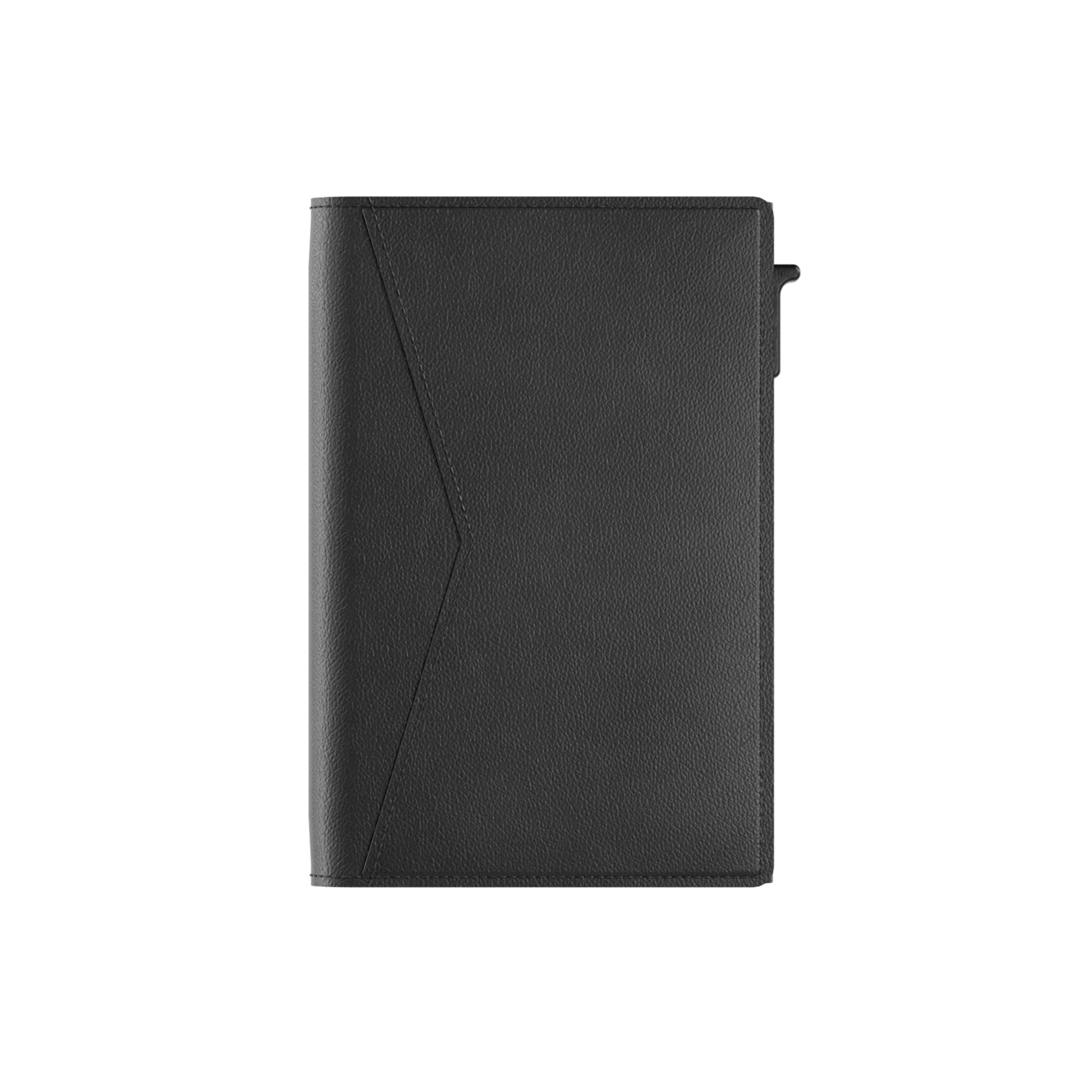 Double - Portemonnaie 14 Karten und Geldscheine - Wallet mit RFID-Schutz - Kartenetui, Geldbörse - Card Holder Aluminium - Damen und Herren - Luxuriöser Geschenkbox (Schwarz)